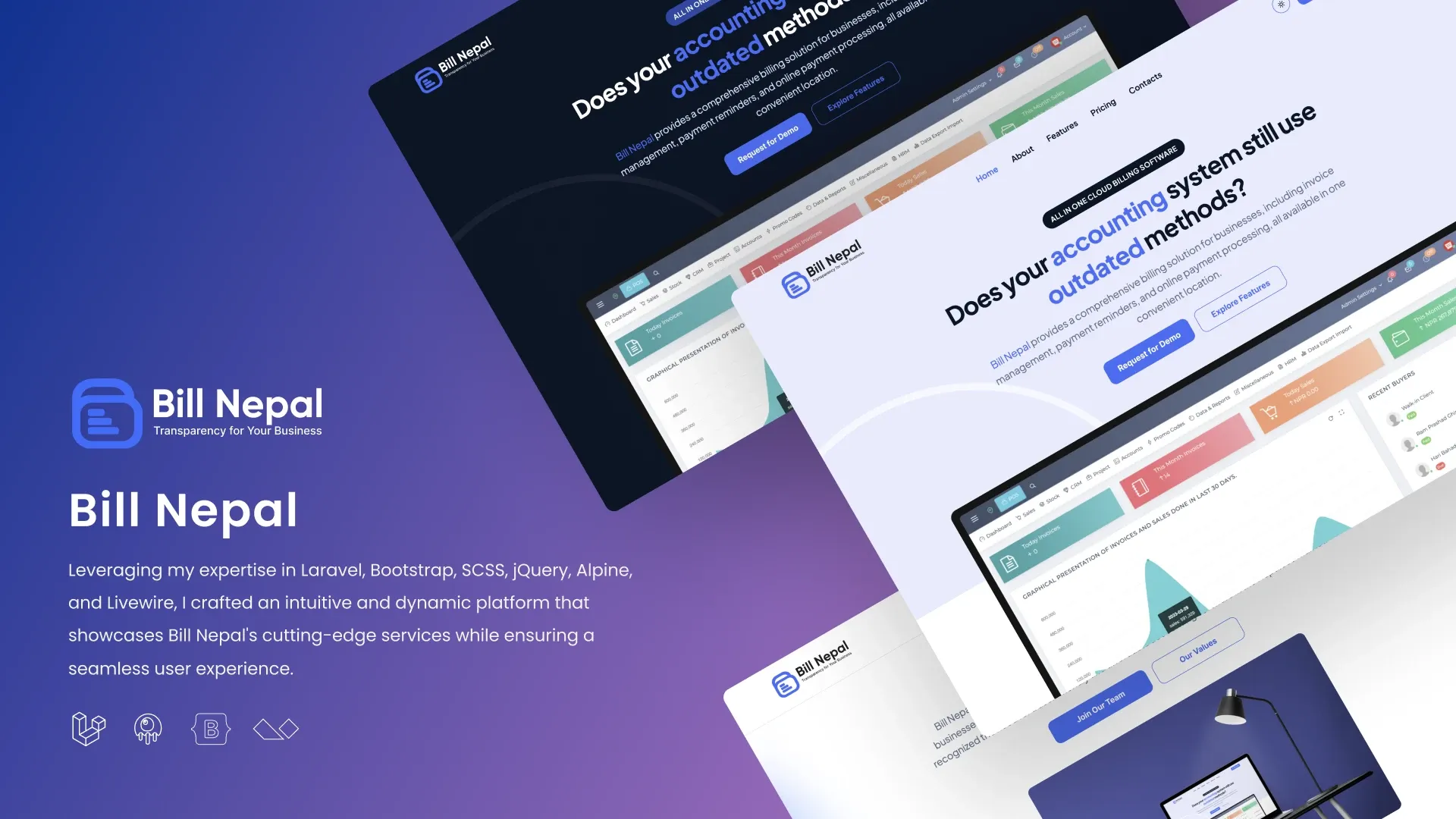 Bill Nepal Landing Page